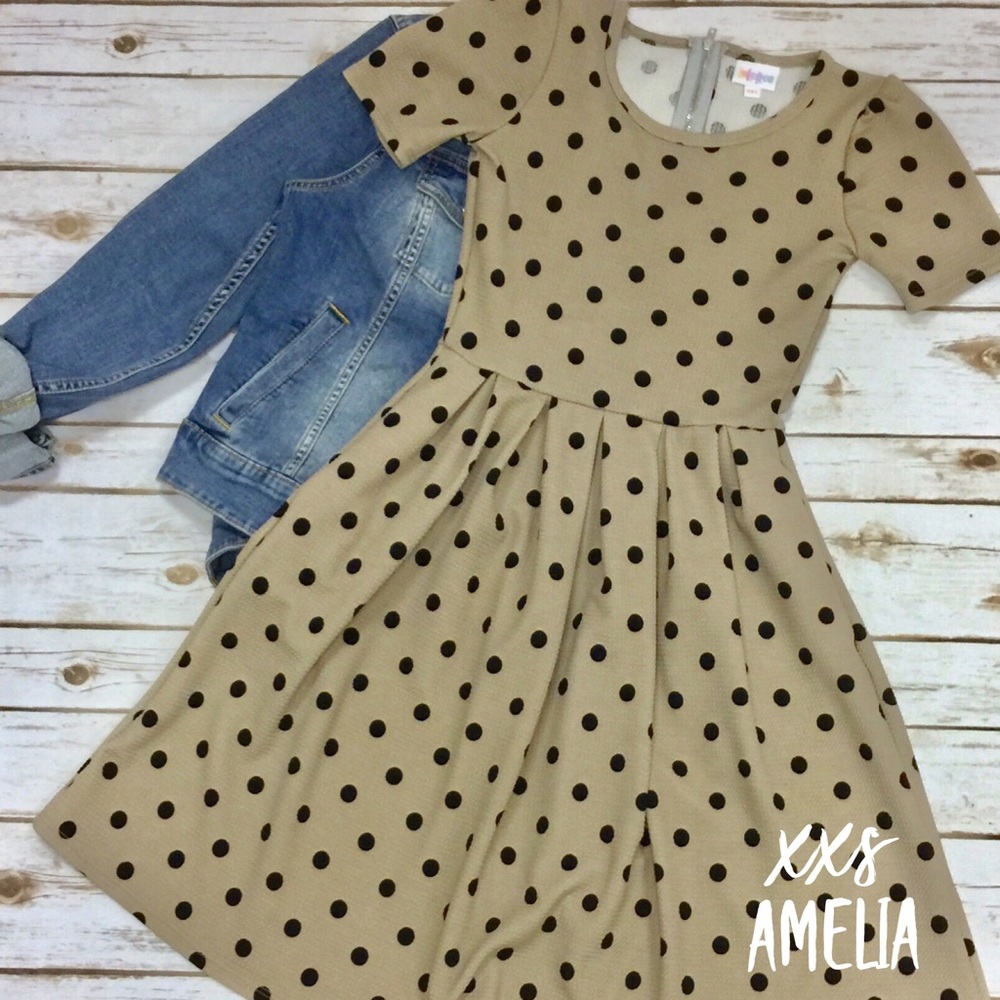 LuLaRoe XXS Amelia dress with pockets - new!